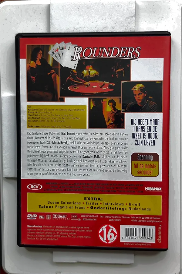 Rounders – achterkant