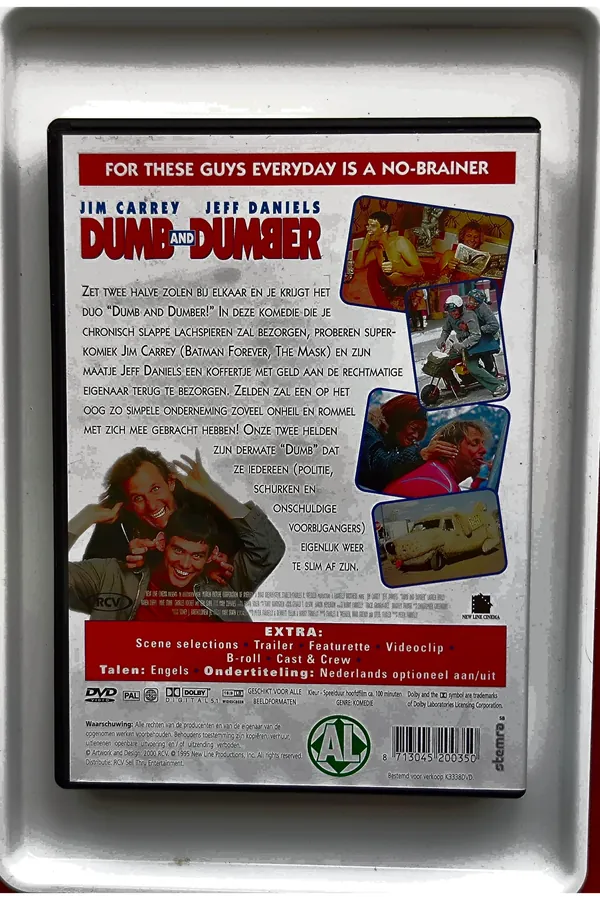 Dumb and Dumber – achterkant