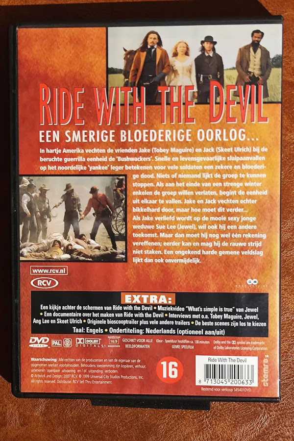 Ride with the Devil – achterkant