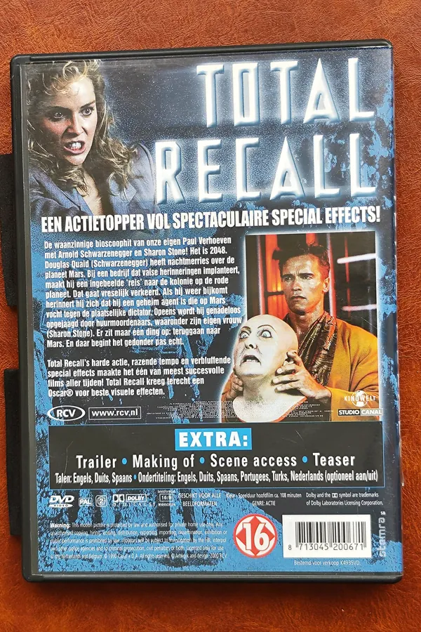 Total Recall – achterkant