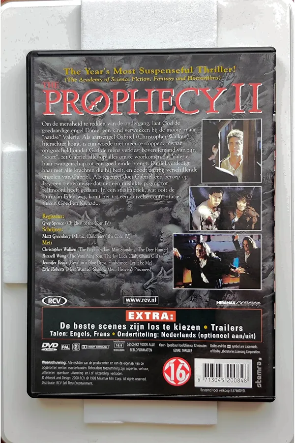 The Prophecy II – achterkant
