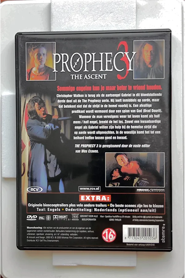 The Prophecy 3: The Ascent – achterkant