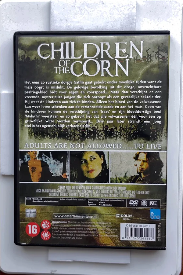 Children of the Corn – achterkant