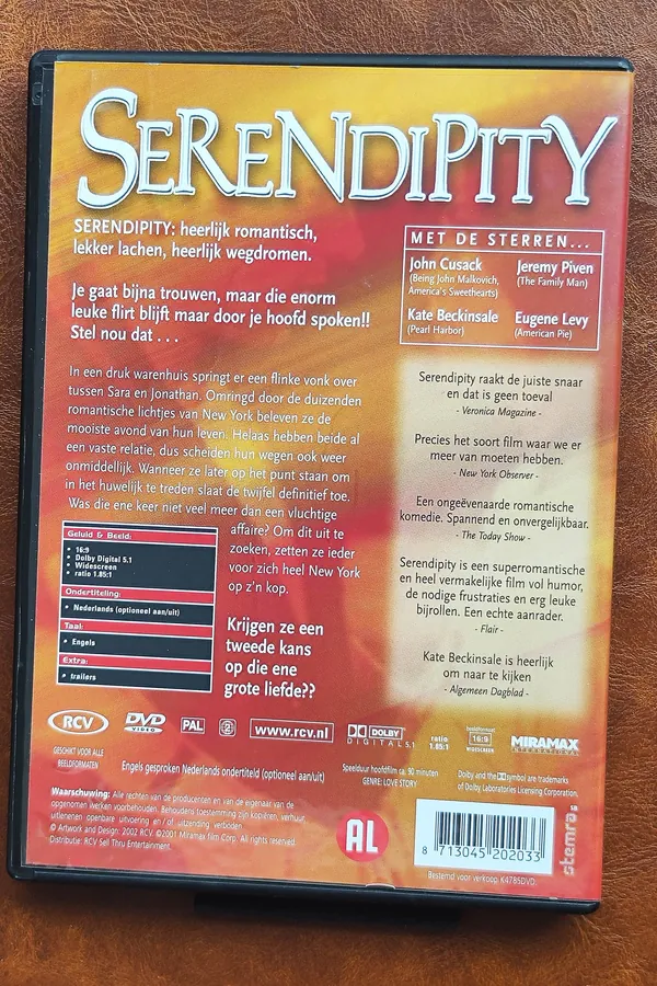 Serendipity – achterkant