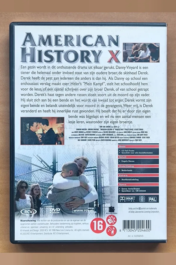 American History X – achterkant