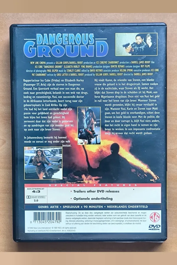 Dangerous Ground – achterkant