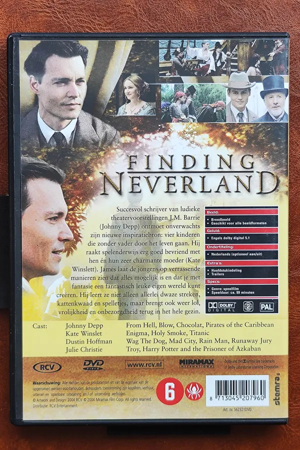 Finding Neverland – achterkant