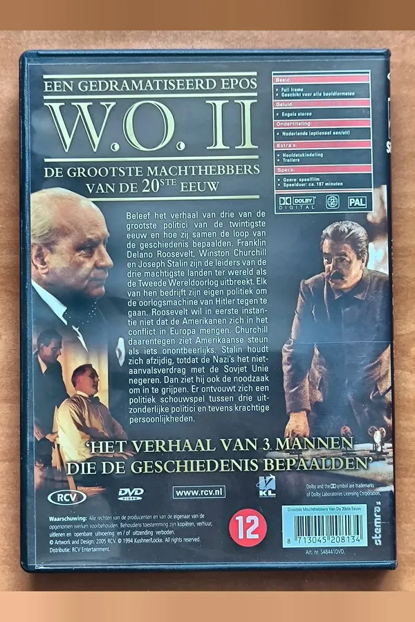 De Grootste Machthebbers Van De 20e Eeuw – achterkant