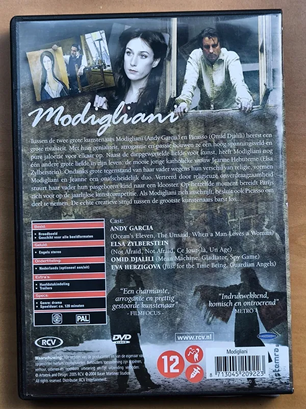 Modigliani – achterkant