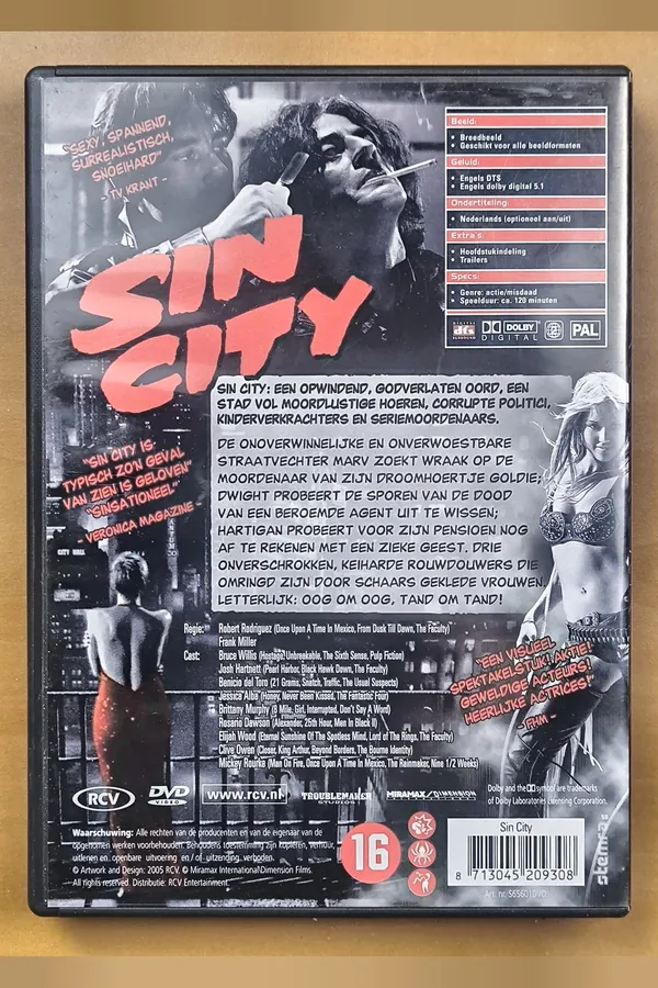 Sin City – achterkant