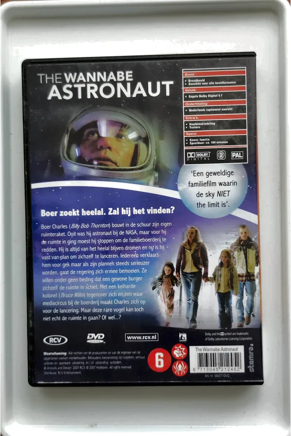 The Astronaut Farmer – achterkant