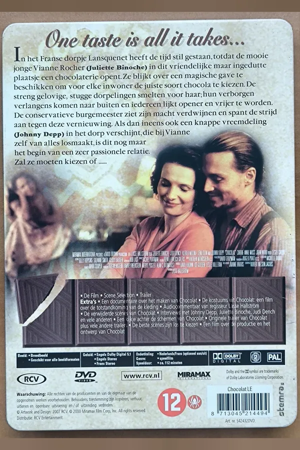 Chocolat – achterkant
