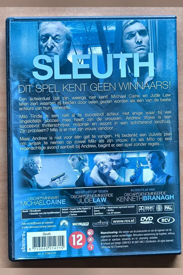 Sleuth – achterkant
