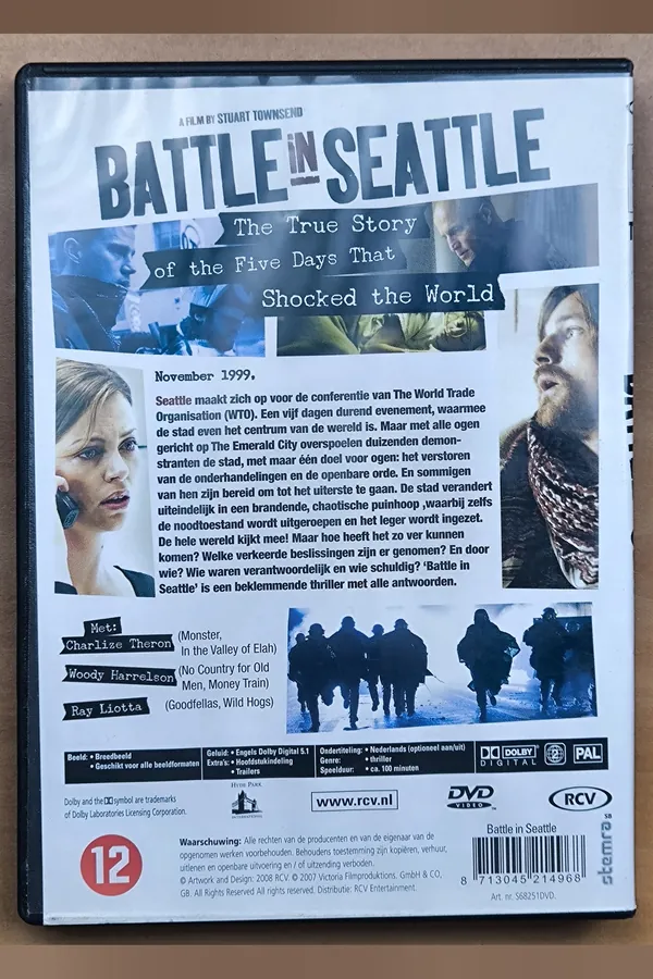 Battle in Seattle – achterkant