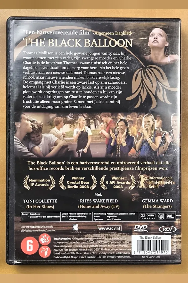 The Black Balloon – achterkant