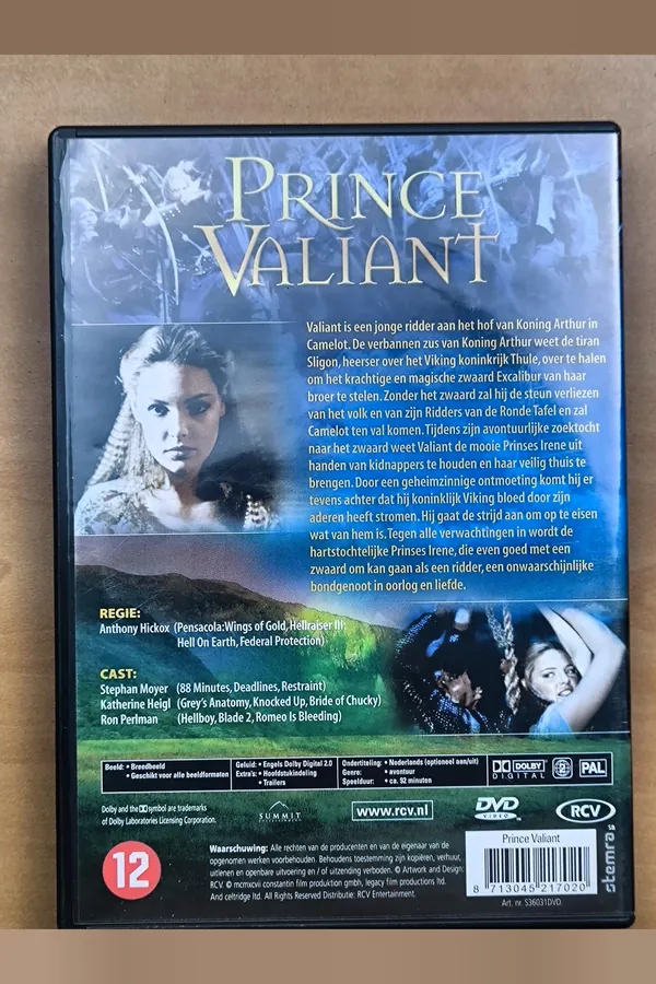 Prince Valiant – achterkant