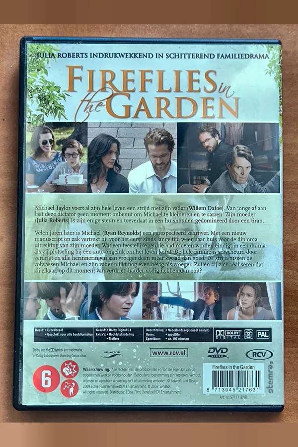 Fireflies in the Garden – achterkant