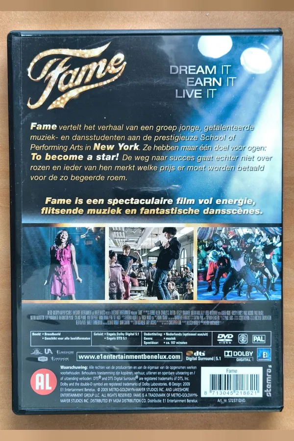 Fame – achterkant