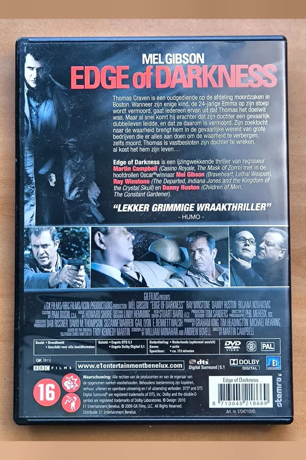 Edge of Darkness – achterkant