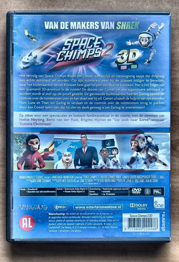 Space Chimps 2: Zartog Strikes Back – achterkant