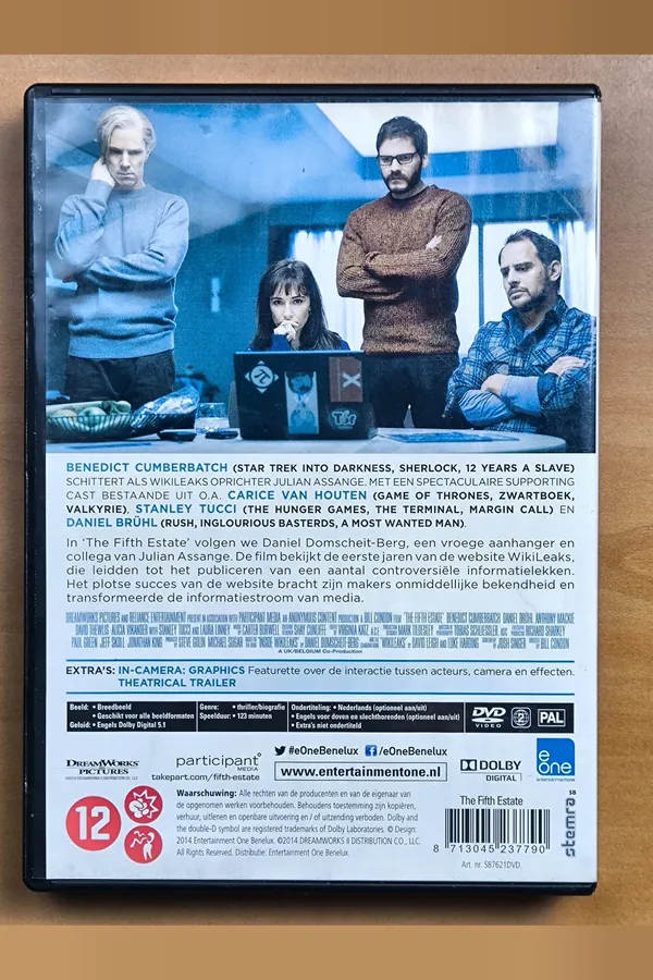 The Fifth Estate – achterkant