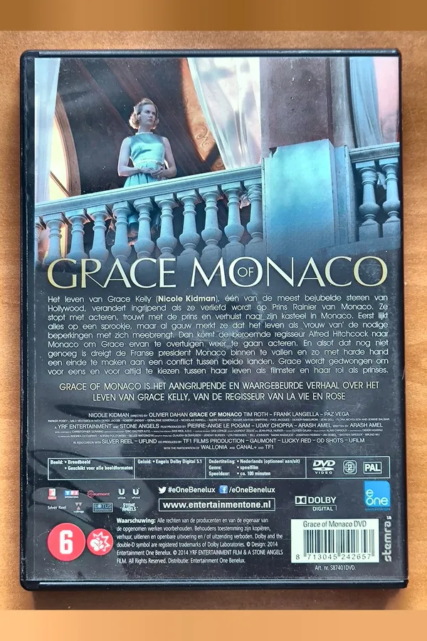 Grace of Monaco – achterkant