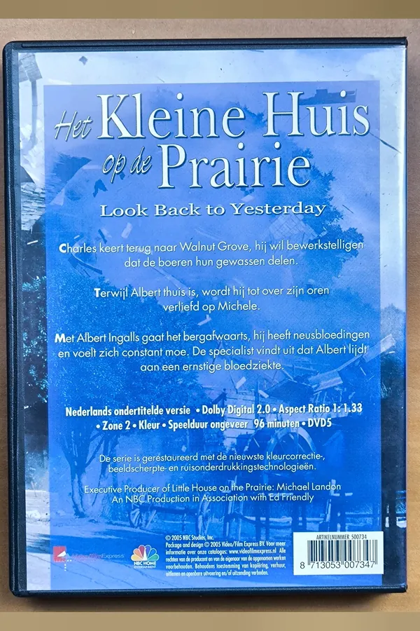 Het Kleine Huis Op De Prairie: The Pilot / Look Back To Yesterday – achterkant