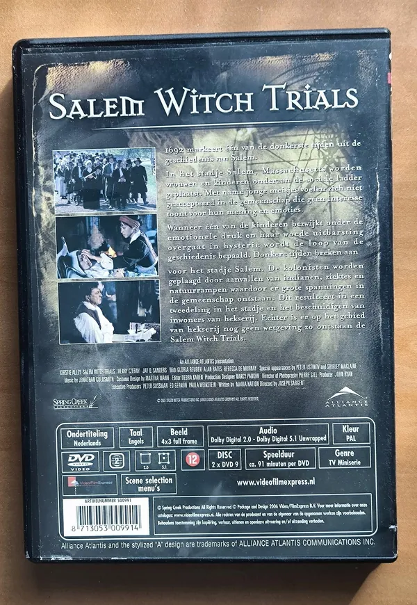 Salem Witch Trials – achterkant