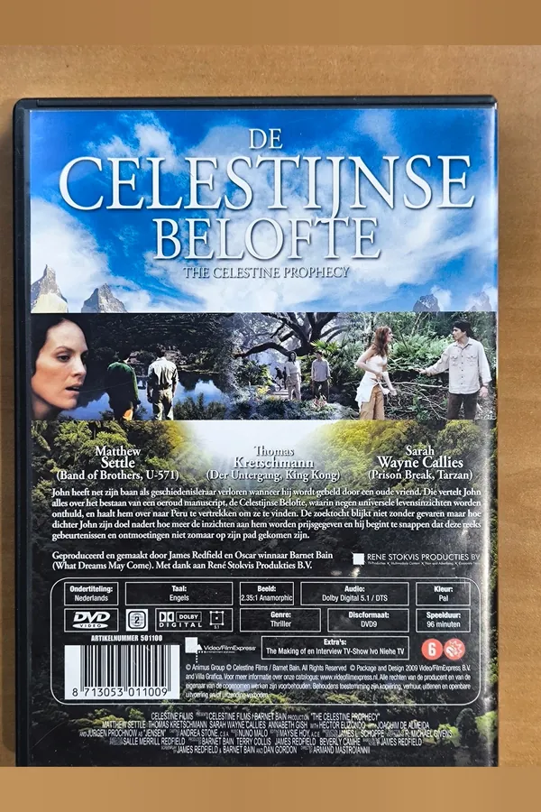 The Celestine Prophecy – achterkant