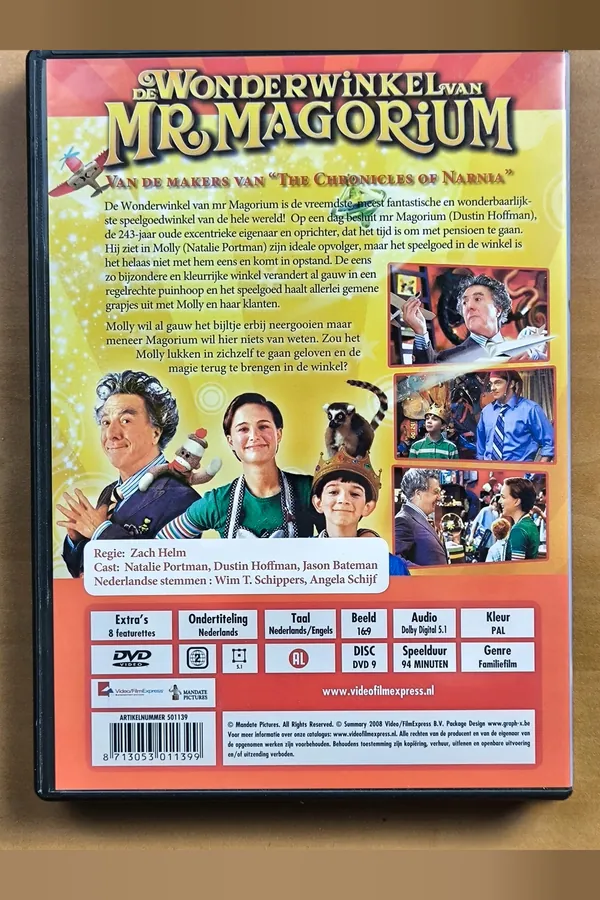 Mr. Magorium's Wonder Emporium – achterkant