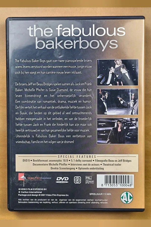 The Fabulous Baker Boys – achterkant