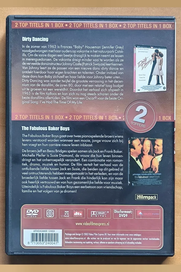 Dirty Dancing – achterkant
