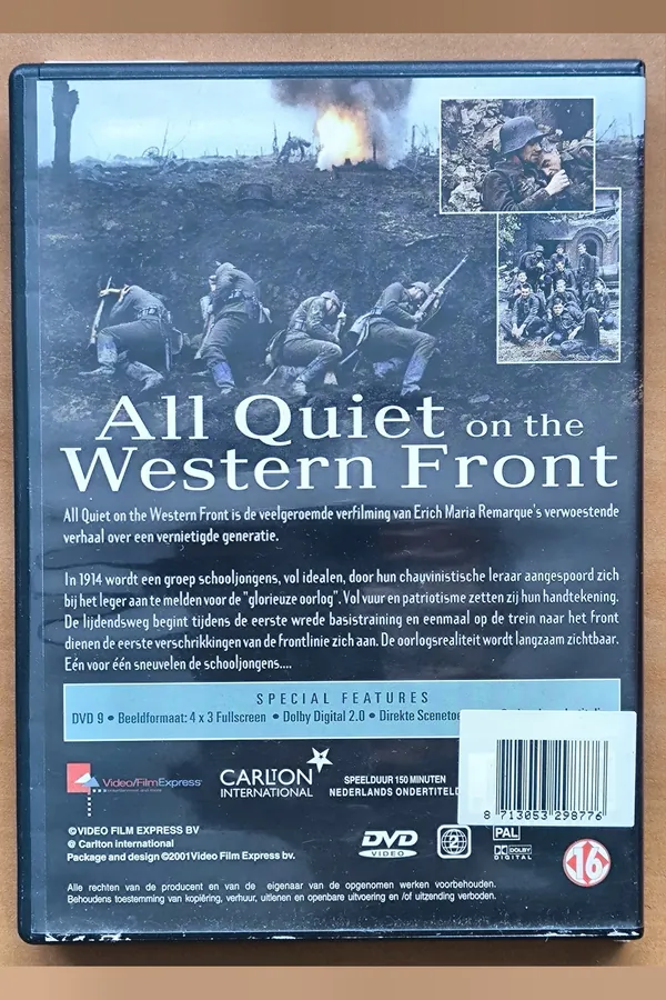 All Quiet on the Western Front – achterkant