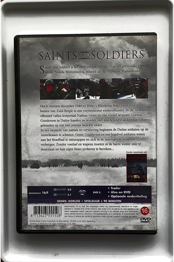 Saints and Soldiers – achterkant