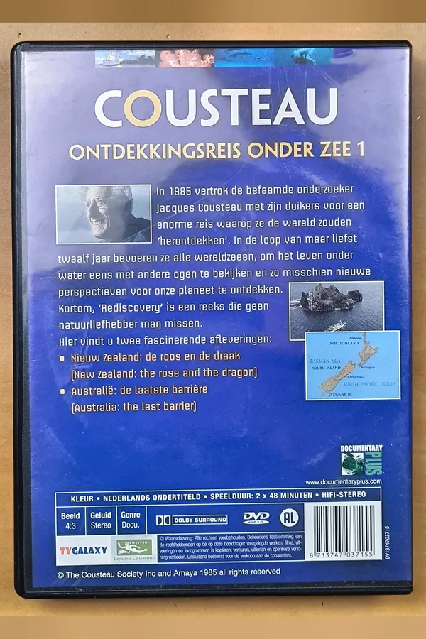 Jacques Cousteau: Ontdekkingsreis Onder Zee 1 – achterkant