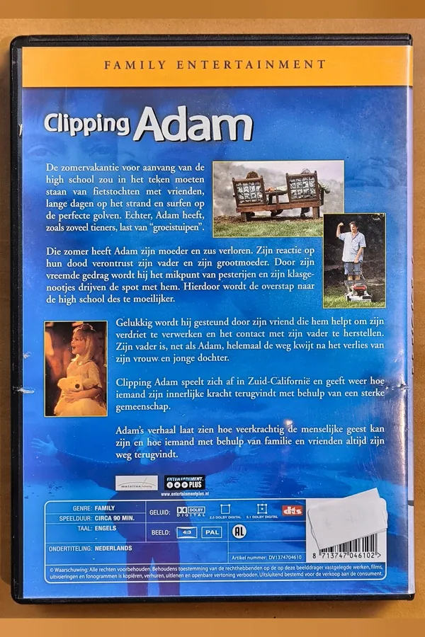Clipping Adam – achterkant