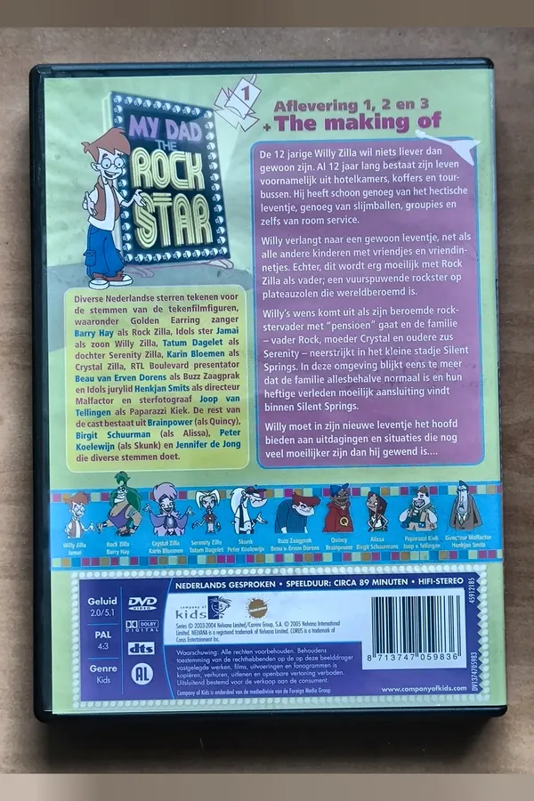 My Dad The Rock Star #1 – achterkant