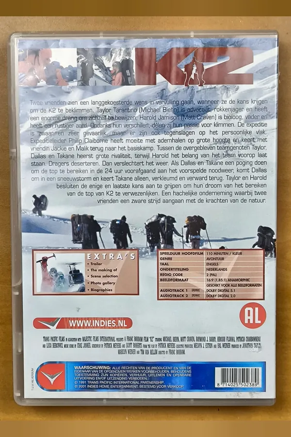 K2 – achterkant