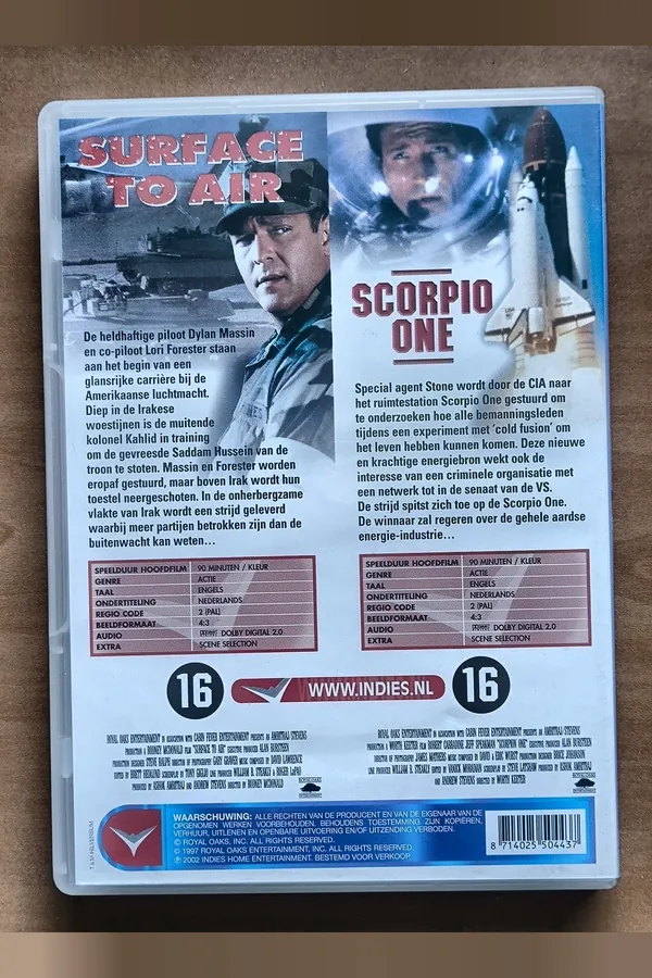 Surface to Air / Scorpio One – achterkant