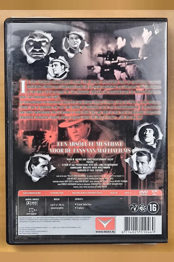 Bullets Over Hollywood – achterkant