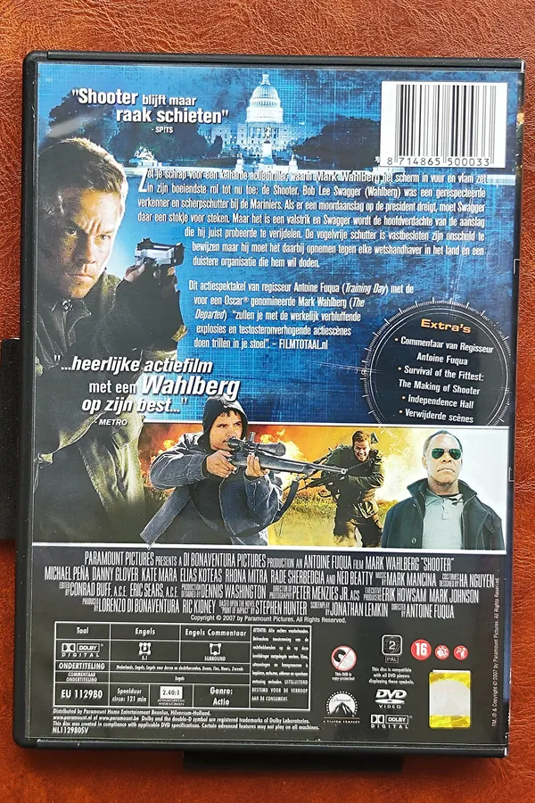 Shooter – achterkant