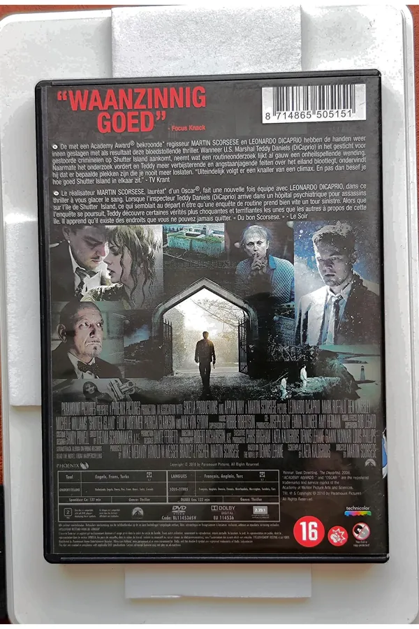 Shutter Island – achterkant