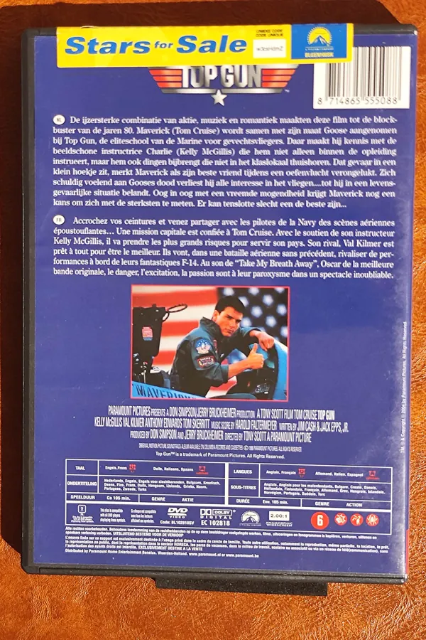 Top Gun – achterkant