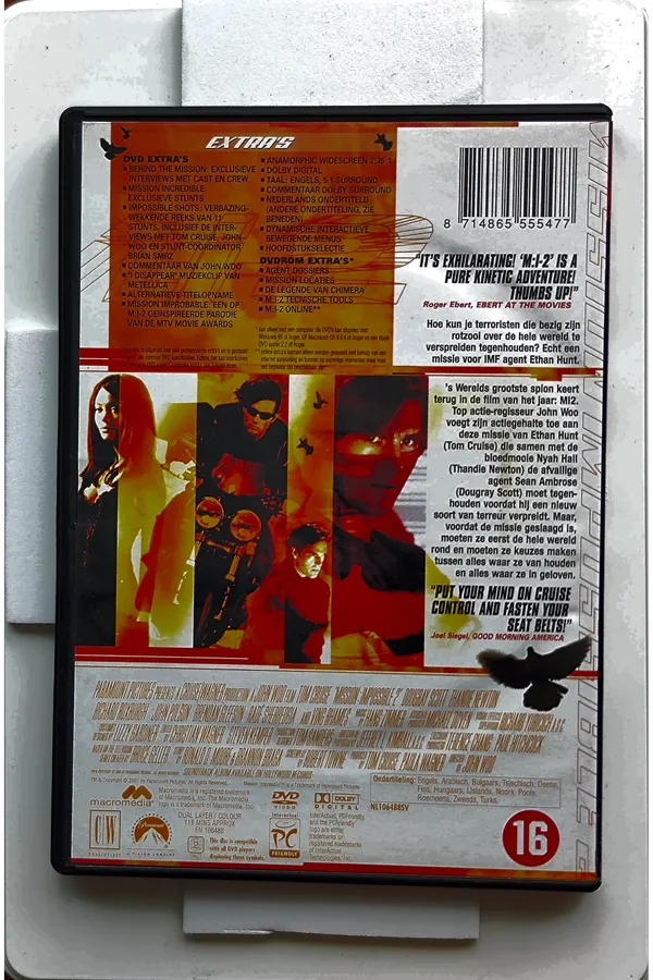 Mission: Impossible II – achterkant