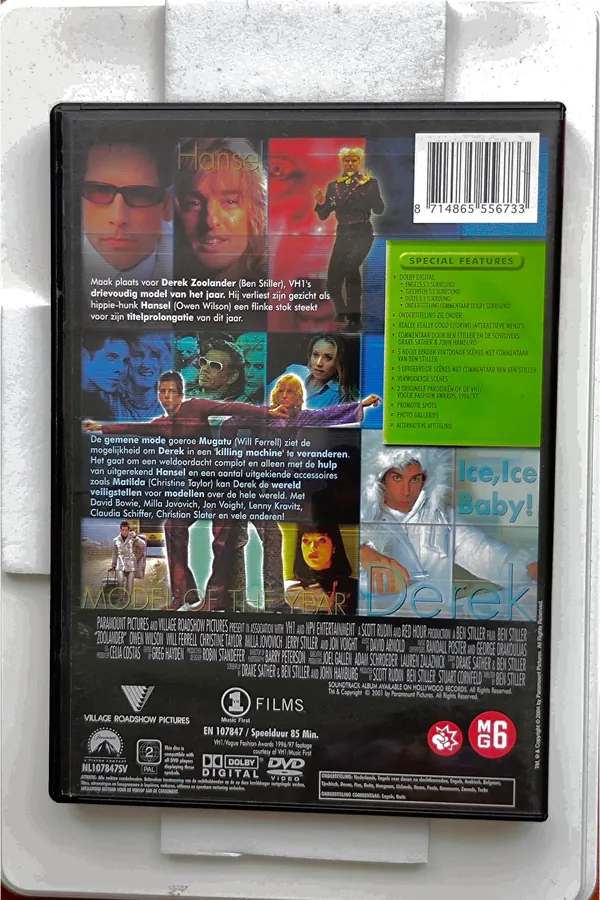 Zoolander – achterkant