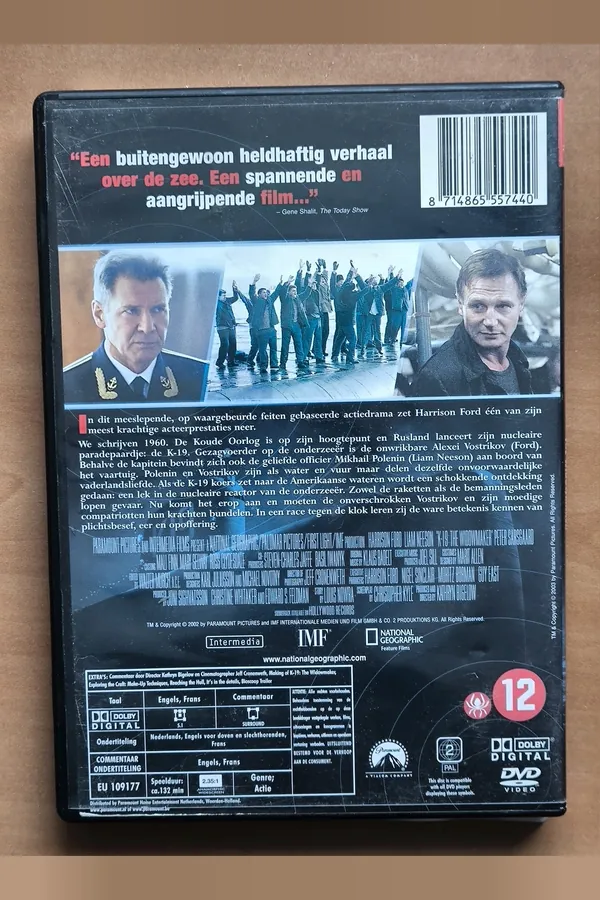 K-19: The Widowmaker – achterkant
