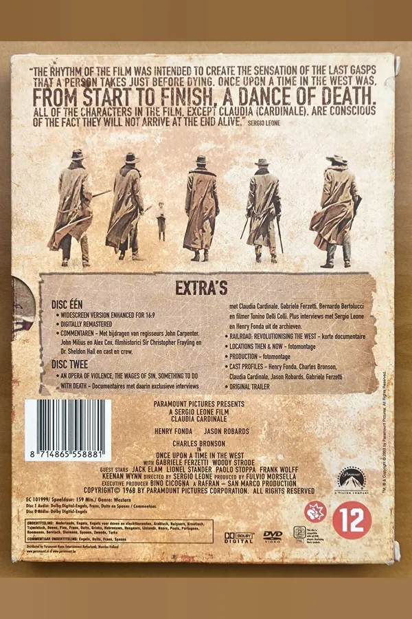 Once Upon a Time in the West – achterkant