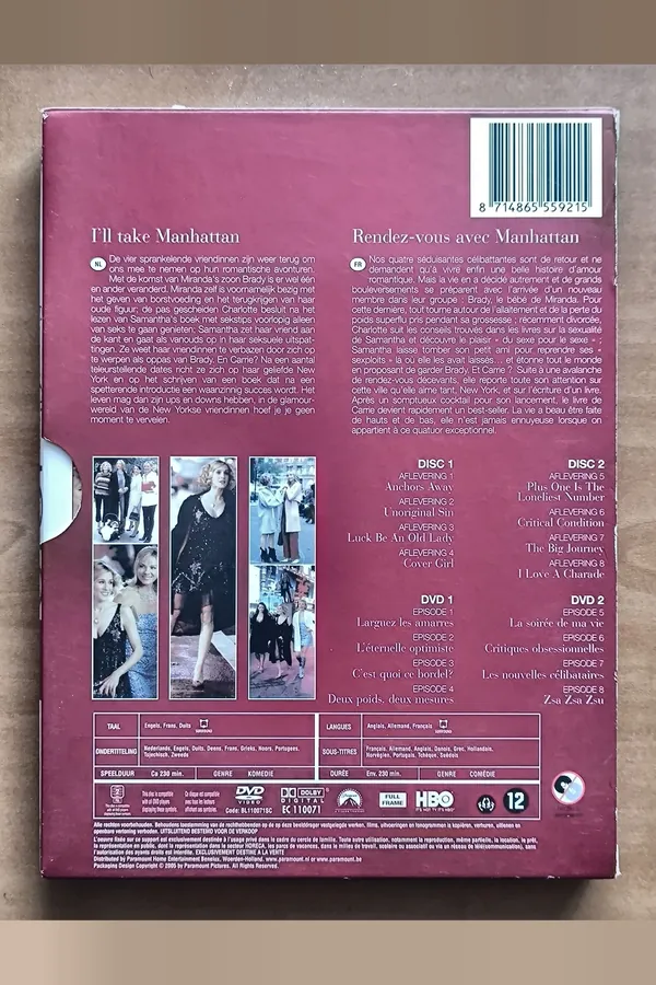 Sex And The City: Season 5 – achterkant