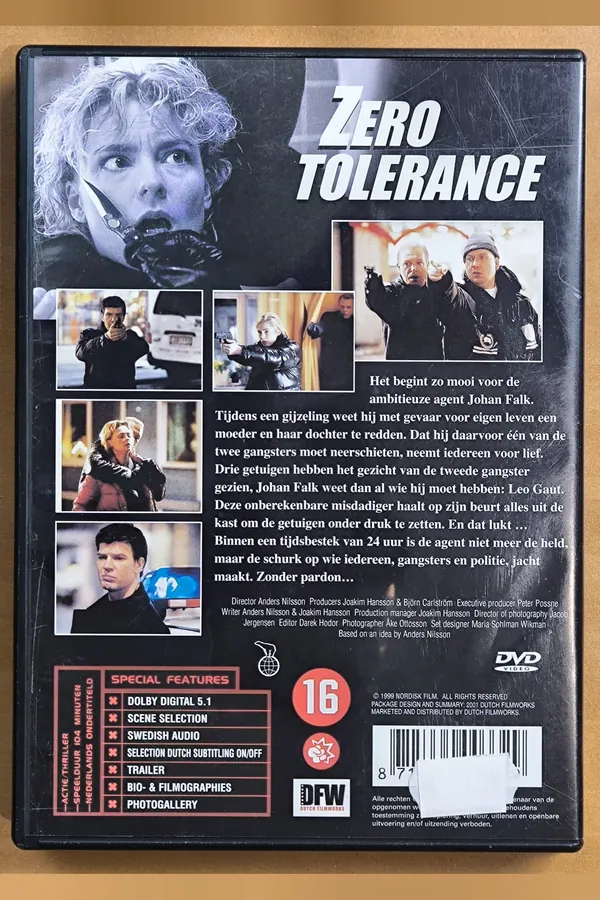 Noll tolerans – achterkant
