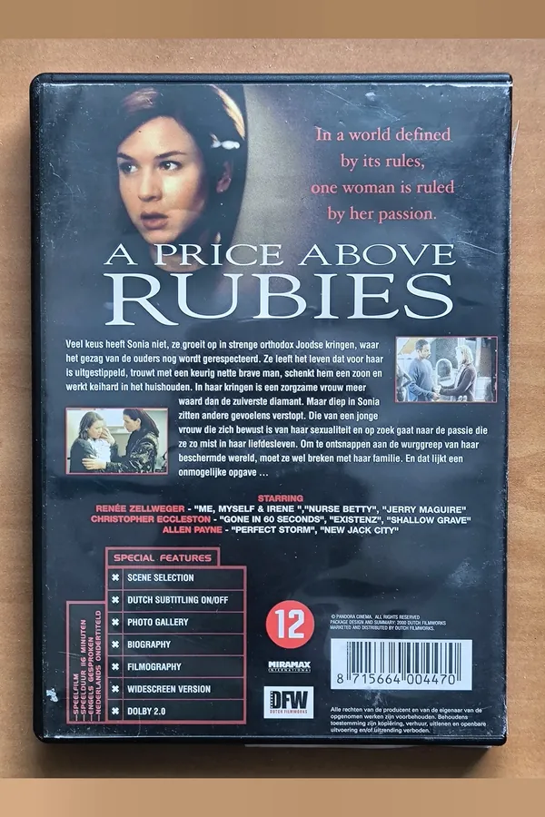 A Price Above Rubies – achterkant